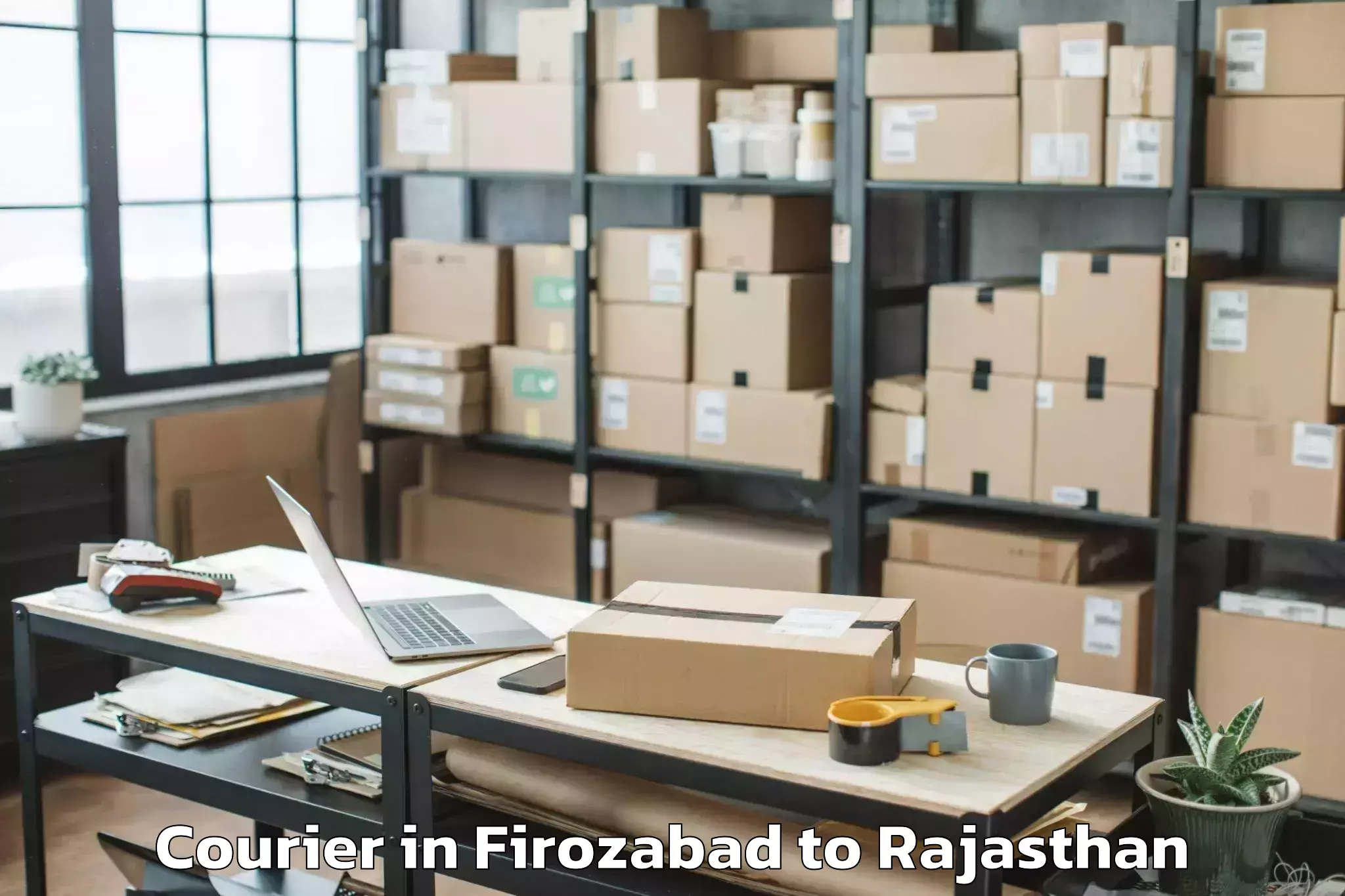 Reliable Firozabad to Jobner Courier